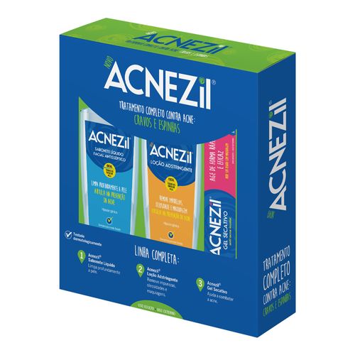 765651---Kit-Sabonete-Liquido-Acnezil-Facial-200ml---Locao-Hidratante-200ml---Gel-Secativo-10g-1 765651---Kit-Sabonete-Liquido-Acnezil-Facial-200ml---Locao-Hidratante-200ml---Gel-Secativo-10g-1
