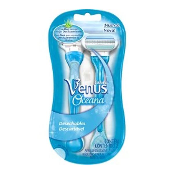 Aparelho Depilatório Gillette Venus 3 Oceana c/2