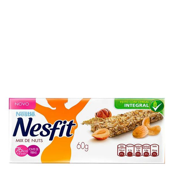 Barra de Cereais Nesfit Mix de Nuts 20g 3 Unidades