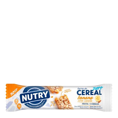 Barra de Cereal Nutry Zero Banana Com Canela 22g