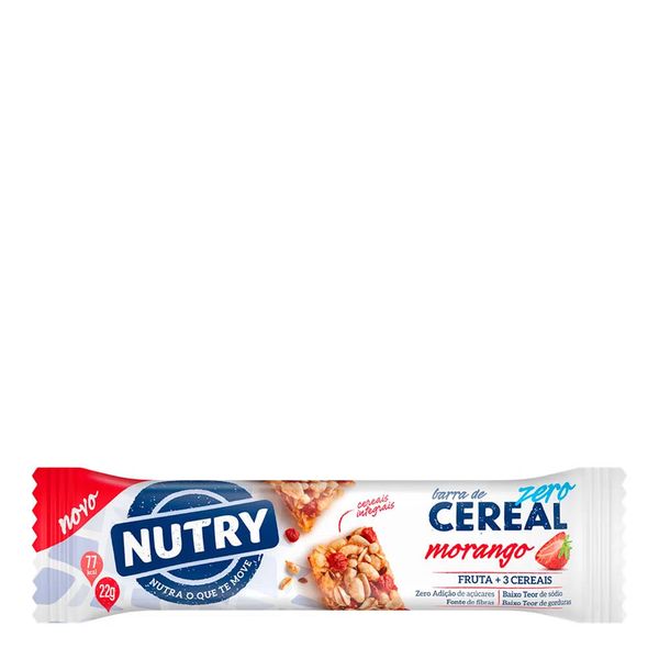 Barra de Cereal Nutry Zero Morango 22g