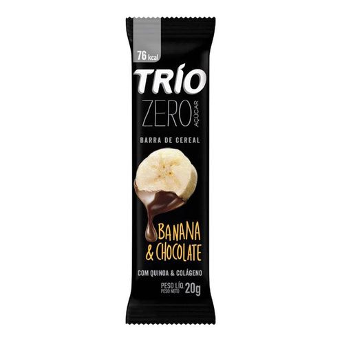Barra de Cereal Trio Zero Açúcar Banana e Chocolate 20g Barra de Cereal Trio Zero Açúcar Banana e Chocolate 20g