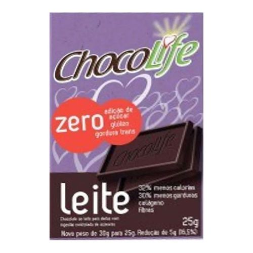 Barra de Chocolate Chocolife Ao Leite 25g Barra de Chocolate Chocolife Ao Leite 25g