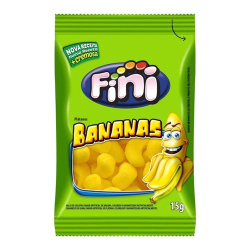Bala De Gelatina Fini Banana 15g Bala De Gelatina Fini Banana 15g