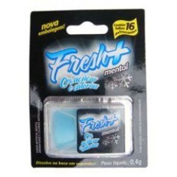 Bala em Lâmina Fresh+ Mentol Extra Forte 16 Unidades