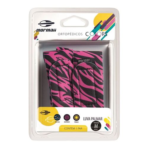 Luva Palmar Colors Zebra Pink Mormaii Luva Palmar Colors Zebra Pink Mormaii