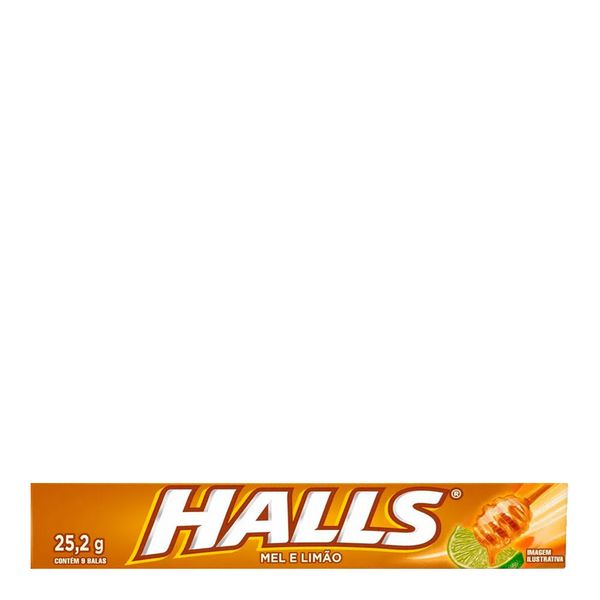 Bala Halls Mel e Limão 12 Drops 25,2g