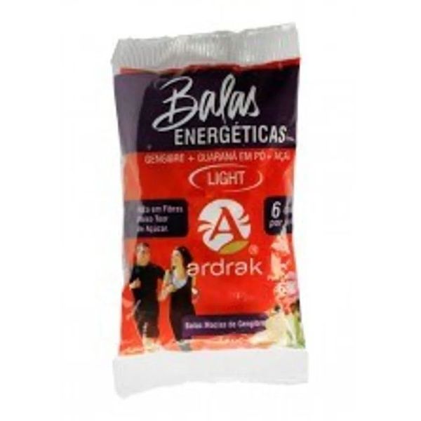 Bala Light Adrak Gengibre Guaraná e Açaí
