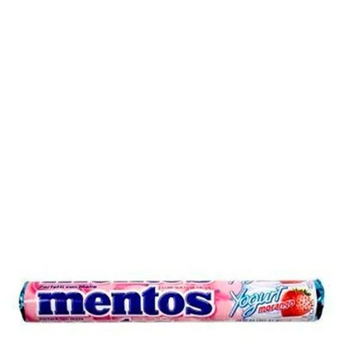 Bala Mentos Yogurt Morango 37,5g Bala Mentos Yogurt Morango 37,5g