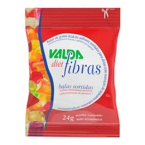 Balas com Fibras Diet Valda 24g Balas com Fibras Diet Valda 24g