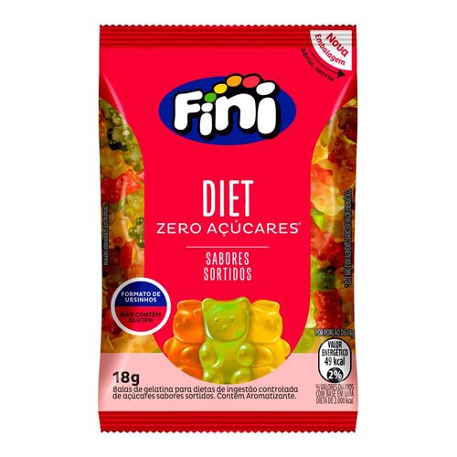 Balas de Gelatina Fini Diet 18g Balas de Gelatina Fini Diet 18g