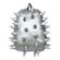 Mochila Spiketus Rex Grande Prateada MadPax