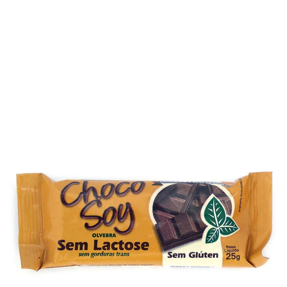Chocolate sem Glúten Zero Lactose Choco Soy Pacote 20g