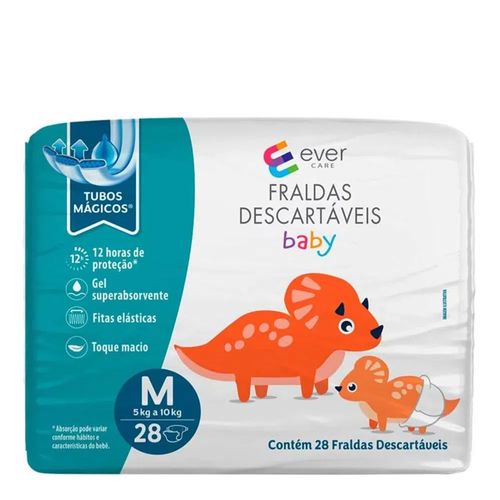 Fralda-Descartavel-Ever-Care-Baby-M-28-Unidades Fralda-Descartavel-Ever-Care-Baby-M-28-Unidades