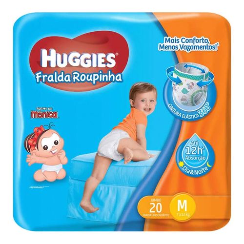 Fralda Descartável Huggies Roupinha Jumbo M 20 Unidades Fralda Descartável Huggies Roupinha Jumbo M 20 Unidades