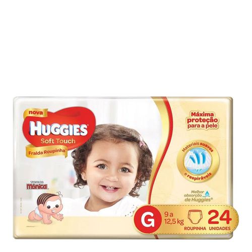 Fralda Descartável Huggies Soft Touch Jumbo G 24 Unidades Fralda Descartável Huggies Soft Touch Jumbo G 24 Unidades