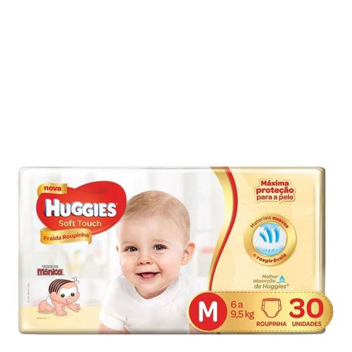 Fralda Descartável Huggies Soft Touch Jumbo M 30 Unidades Fralda Descartável Huggies Soft Touch Jumbo M 30 Unidades