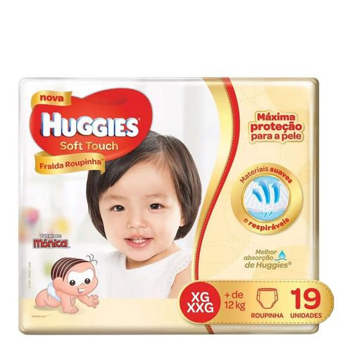 Fralda Descartável Huggies Soft Touch Jumbo XG 19 Unidades Fralda Descartável Huggies Soft Touch Jumbo XG 19 Unidades