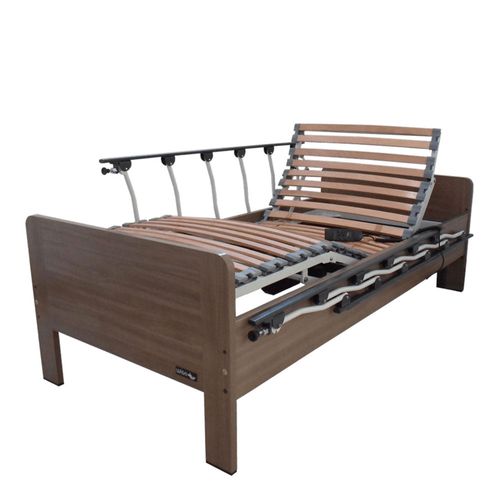 Cama Montreal Teca Itália Com Grades Basculante Wise Comfort Cama Montreal Teca Itália Com Grades Basculante Wise Comfort