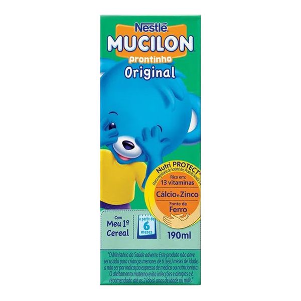 Bebida Láctea Nestlé Mucilon Prontinho Original 190ml
