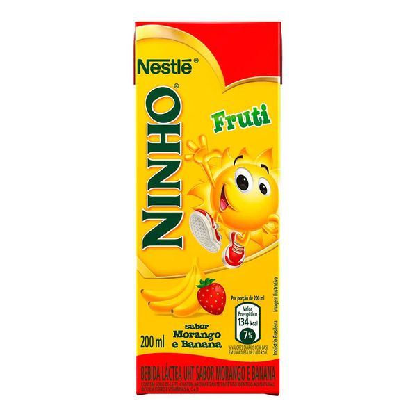 Bebida Láctea Nestlé Ninho Morango com Banana 200ml