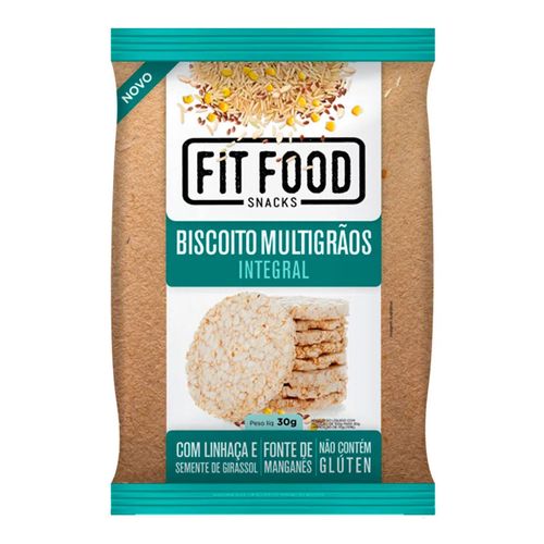Biscoito de Arroz Fit Food Multigrãos 30g Biscoito de Arroz Fit Food Multigrãos 30g