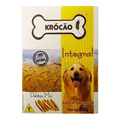 Biscoito Natural para Cachorro Krócão Palitos Mix - 200gr Biscoito Natural para Cachorro Krócão Palitos Mix - 200gr