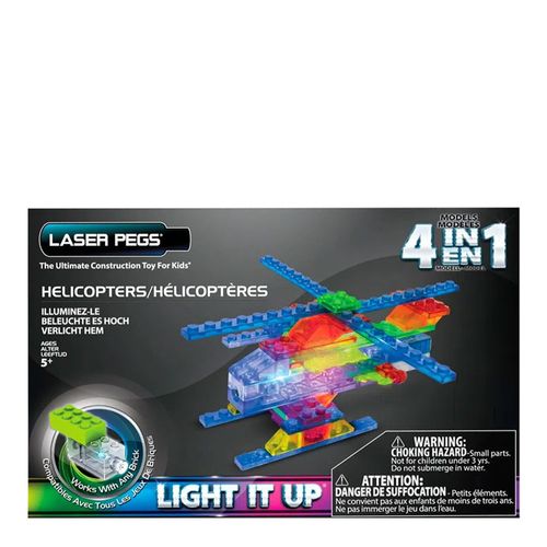 Blocos de Montar 4 em 1 Helicópteros Laser Pegs Blocos de Montar 4 em 1 Helicópteros Laser Pegs