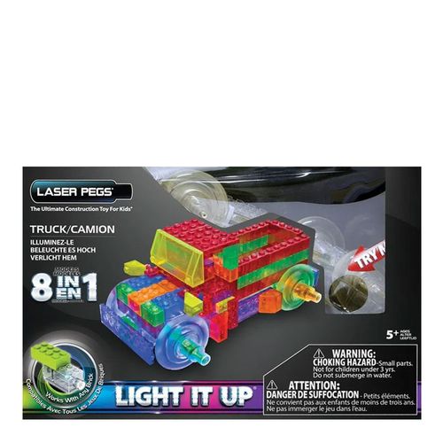 Blocos de Montar Power Block Caminhão 8 em 1 Laser Pegs Blocos de Montar Power Block Caminhão 8 em 1 Laser Pegs