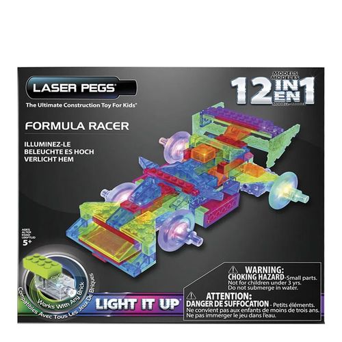 Blocos de Montar Power Block Formula 1 12 em 1 Laser Pegs Blocos de Montar Power Block Formula 1 12 em 1 Laser Pegs