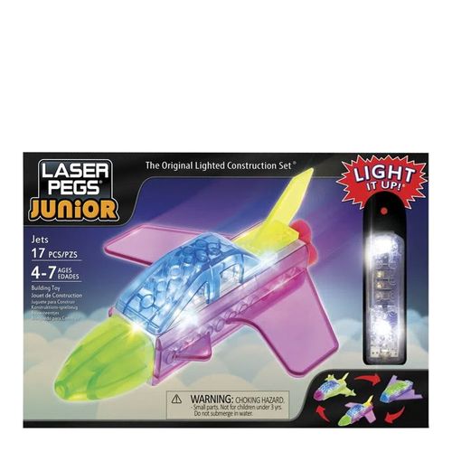 Blocos de Montar ZippyDo Junior Jatos 3 em 1 Laser Pegs Blocos de Montar ZippyDo Junior Jatos 3 em 1 Laser Pegs