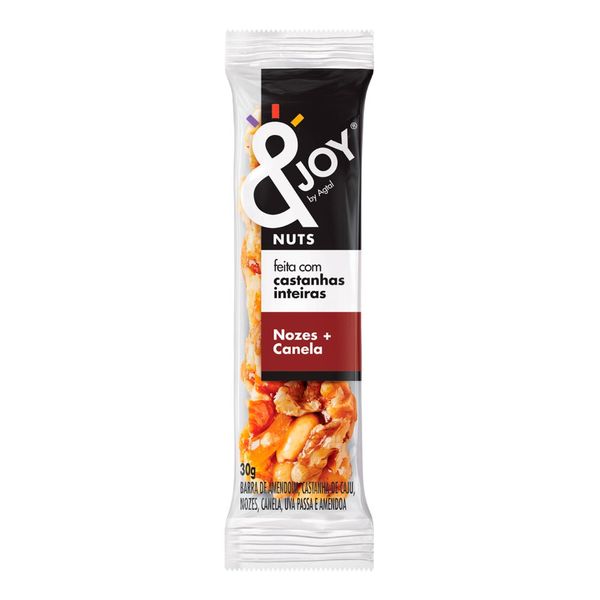 Barra de Cereais Nuts & Joy Nozes e Canela 30g