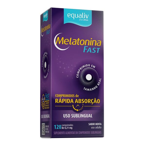 Suplemento Alimentar Equaliv Melatonina 0.21mg 120 Comprimidos