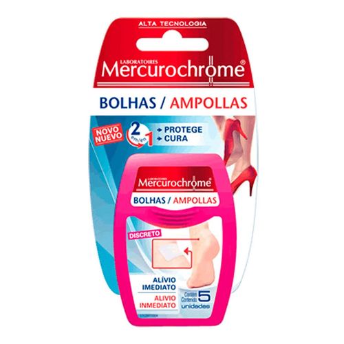 Bolhas Discreto Mercurochrome 5 Unidades Bolhas Discreto Mercurochrome 5 Unidades
