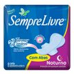 Absorvente Sempre Livre Noturno Agentes Naturais Abas 8 Unidades