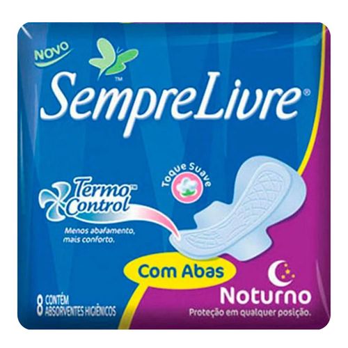Absorvente Sempre Livre Noturno Agentes Naturais Abas 8 Unidades Absorvente Sempre Livre Noturno Agentes Naturais Abas 8 Unidades