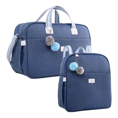 Bolsa Maternidade + Mochila Maternidade Color Azul - Hey Baby Bolsa Maternidade + Mochila Maternidade Color Azul - Hey Baby