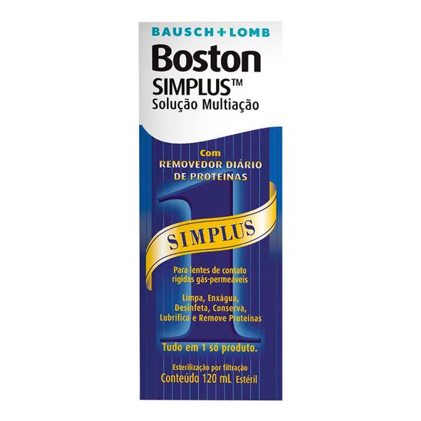 Solução para Lentes Boston Simplus Bauch Lomb 120ml