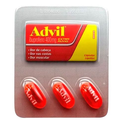 Analgésico Advil 400Mg 3 Cápsulas