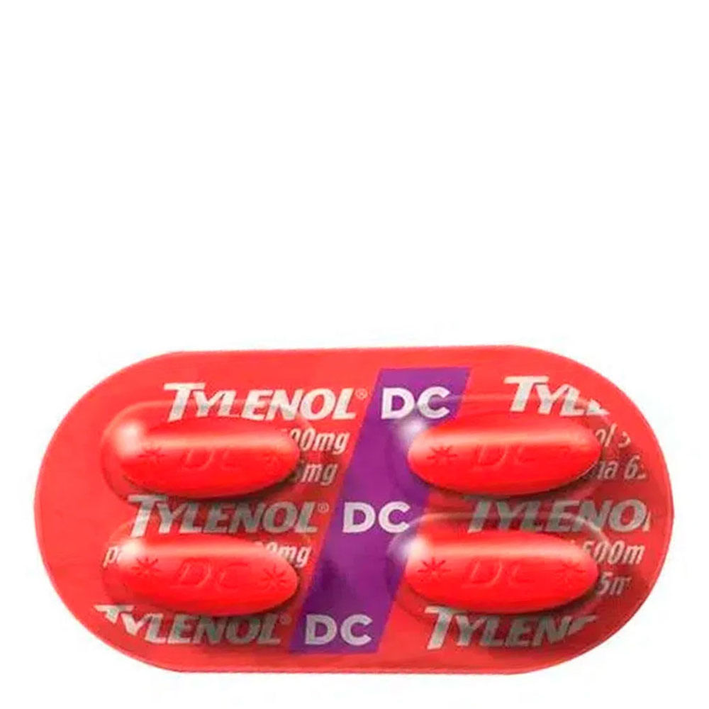 Analgésico e Antitérmico Tylenol 500mg 4 Cápsulas