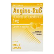 Angino-Rub sabor mel/limão 16 pastilhas