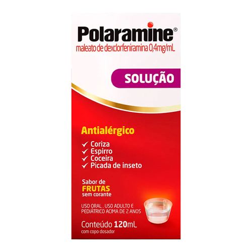 Antialérgico Polaramine 0,4mg/mL Solução Oral 120ml