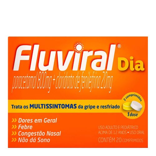 Antigripal Fluviral Dia 20 Comprimidos Antigripal Fluviral Dia 20 Comprimidos