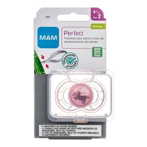Chupeta MAM Perfect Girls 6+ meses - 2892 Chupeta MAM Perfect Girls 6+ meses - 2892