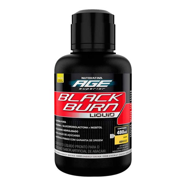 Black Burn Líquido Nutrilatina Sabor Abacaxi 480ml