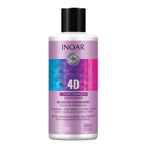 Condicionador 4D Inoar Beleza em 4 Dimensões 400ml Condicionador 4D Inoar Beleza em 4 Dimensões 400ml
