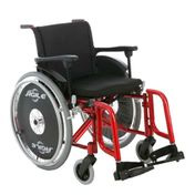 Cadeira De Rodas Ágile Vermelho Metálico Jaguaribe