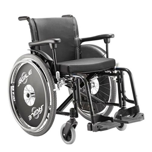 Cadeira De Rodas Ágile Preta Jaguaribe Cadeira De Rodas Ágile Preta Jaguaribe