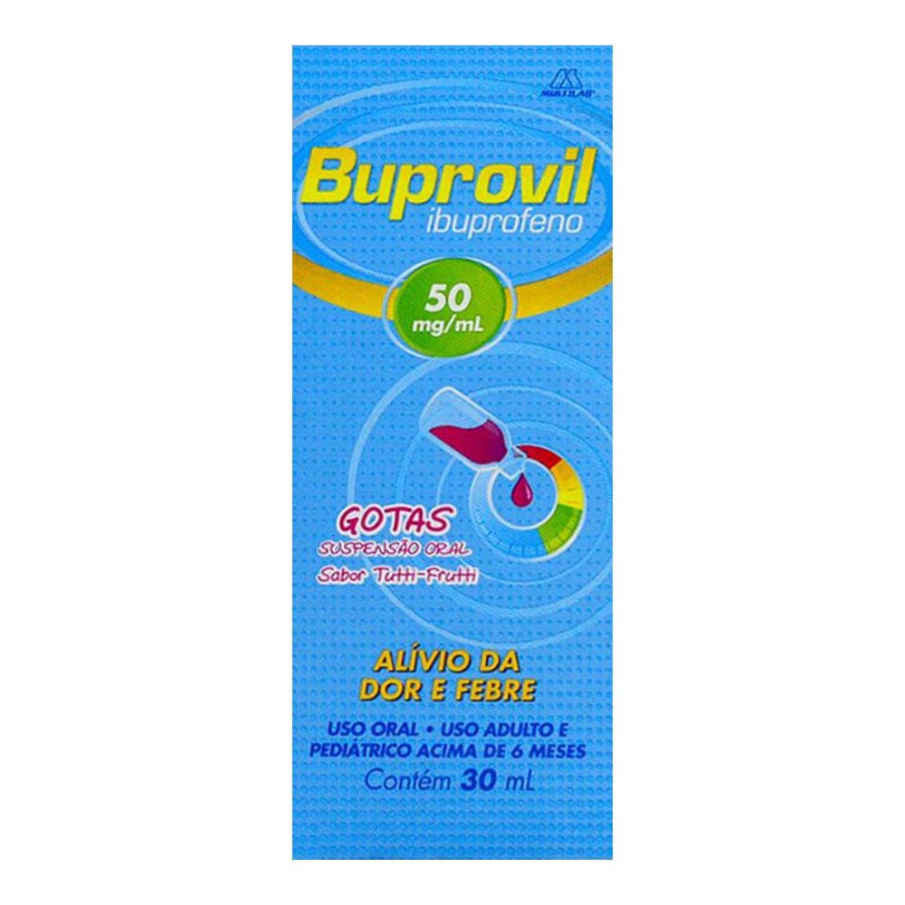 Analgésico e Antitérmico Buprovil 50mg/ml 30ml Gotas