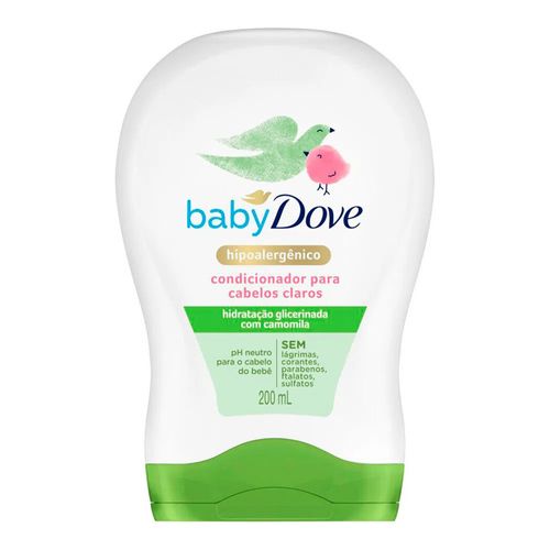 Condicionador Dove Baby Hidratação Enriquecida Cabelos Claros 200ml Condicionador Dove Baby Hidratação Enriquecida Cabelos Claros 200ml